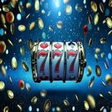 Ilustrasi mekanisme gulungan slot online dengan simbol buah dan angka khas permainan kasino digital
